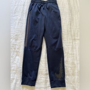 Nike Pants boys XL Dri-Fit Elastic Waistband Activewear Navy Blue.
